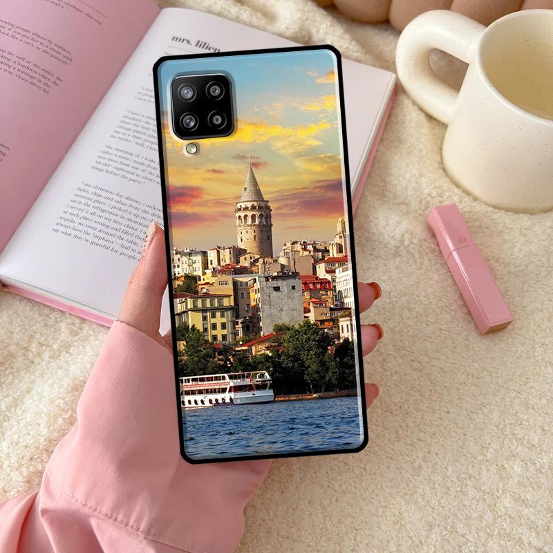 Turkey Istanbul Scenery Building Case For Samsung Galaxy A54 A34 A14 A13 A12 A22 A32 A52 A72 A51 A71 A53 A52S Back Cover