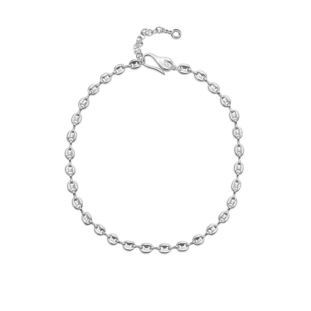 Lowool Silver Small Pignose Chain Necklace
