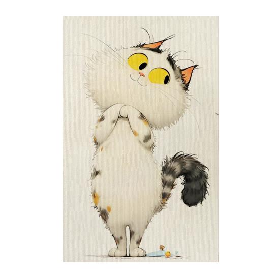 Wall Mounted Cat Scratcher Self-adhesive Cat Scratch Pad Cute Kitten Pattern Scratch Mat Protects Furniture And Walls for Indoor Cats Scratching