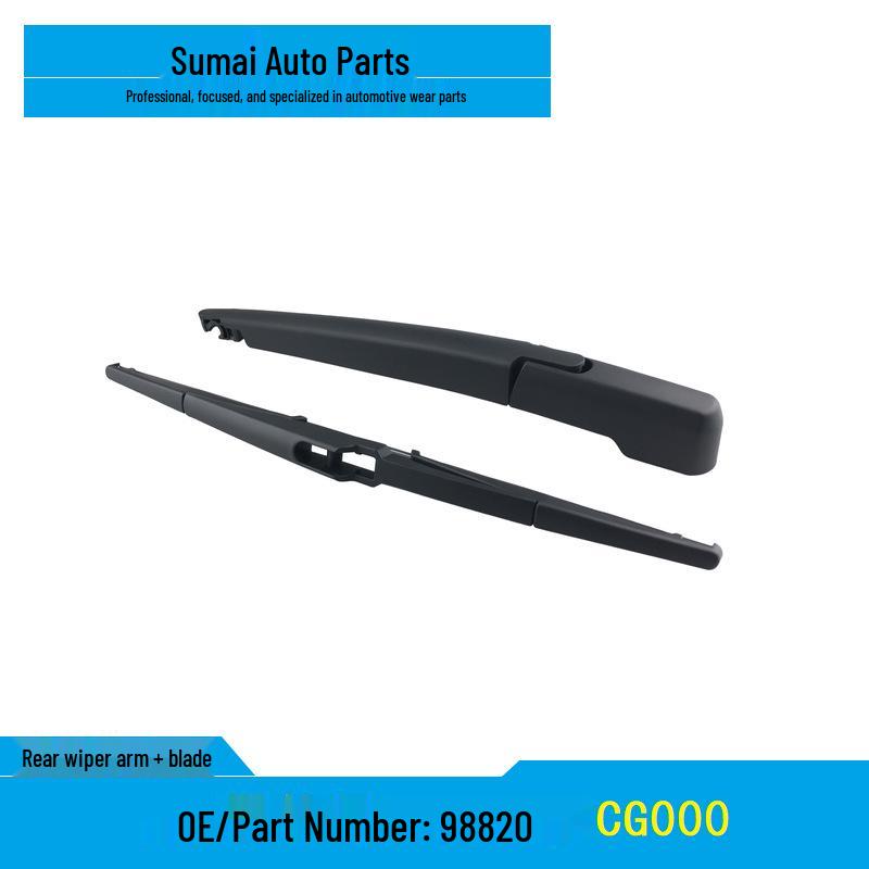 Fits 21 Hyundai Staria models: Rear Wiper Blade, Blade Strip, and Rocker Arm Assembly.