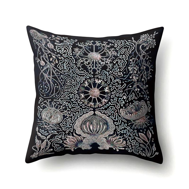 American Retro Ethnic Bohemian Polyester Pillow Case Car Decoration Home Printed Waist Rest Pillow Case