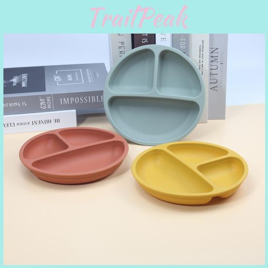Yousheng Partitions Baby Cutlery Grid Food Grade Soft High Temperature Resistant Silicone Suction Cup Baby Cutlery Bowl Dining Accessories