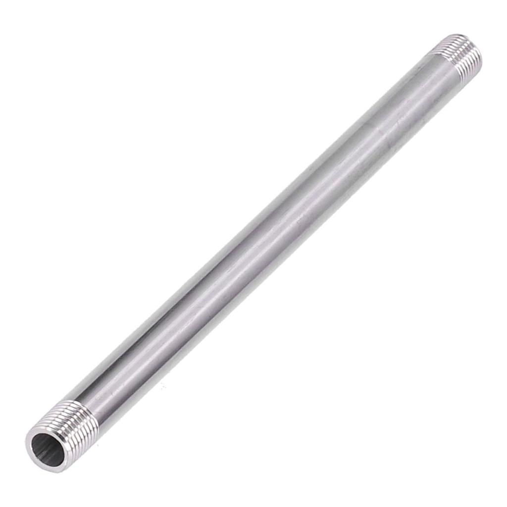G1/4 Male Thread 20cm Stainless Steel Pipe Fittings Threaded Pipe Attachment Joint for Plumbing