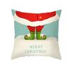 Cute Cartoon Santa Claus Christmas Decoration Print Pattern Cushion Cover Home Living Room Sofa  Pillow