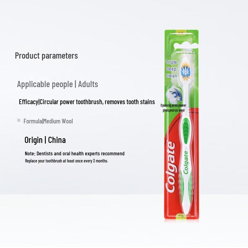Colgate Triple Deep Clean Soft Bristle Toothbrush (6-Pack)