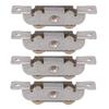 4PCS Stainless Steel Window Rollers Heavy Duty With Screws Sliding Roller Assembly Copper Ball Wheels