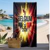 Belgien Fußball Druck Strandtuch Schnelltrocknend Super Saugfähig Weich Badetuch zum Schwimmen Strand Reisen Fan Souvenir Geschenk