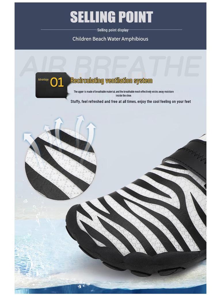 Children's Lightweight Non-Slip Five-Finger Shoes: Ideal for Outdoor, Hiking, Beach, and Swimming Activities