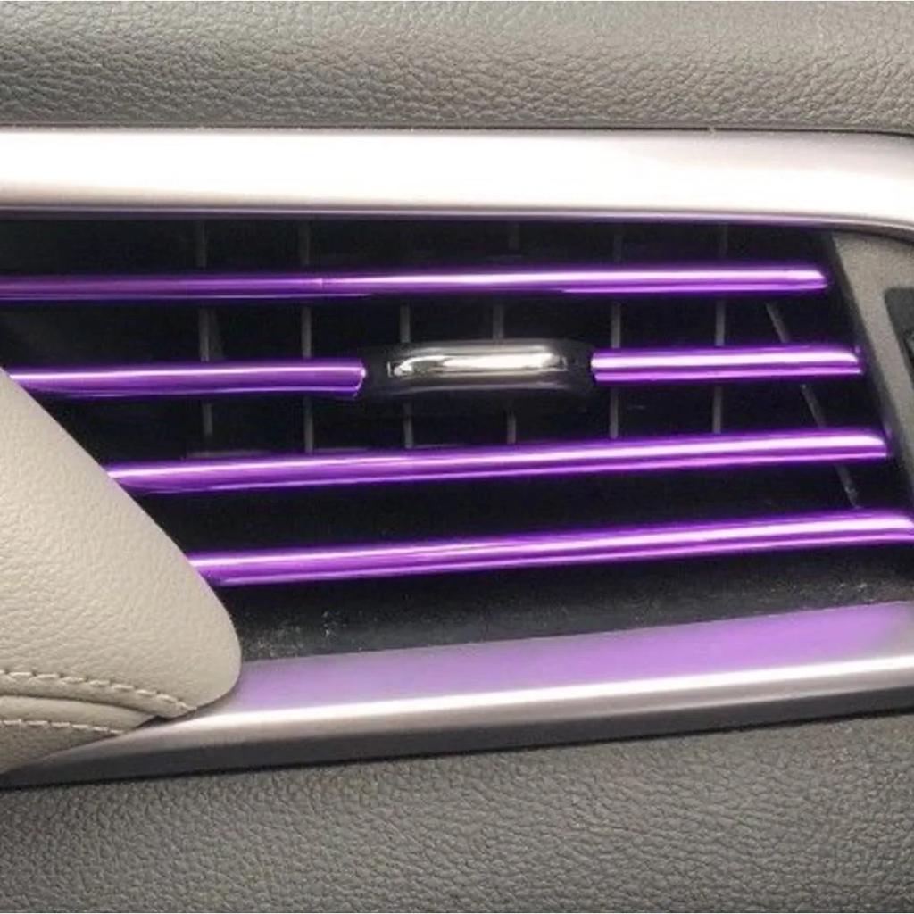 Car Air Conditioner Outlet Decorative U Shape Auto Air Vent Grilles Moulding Trim Decor Strips Car Door Edge Corner Protector
