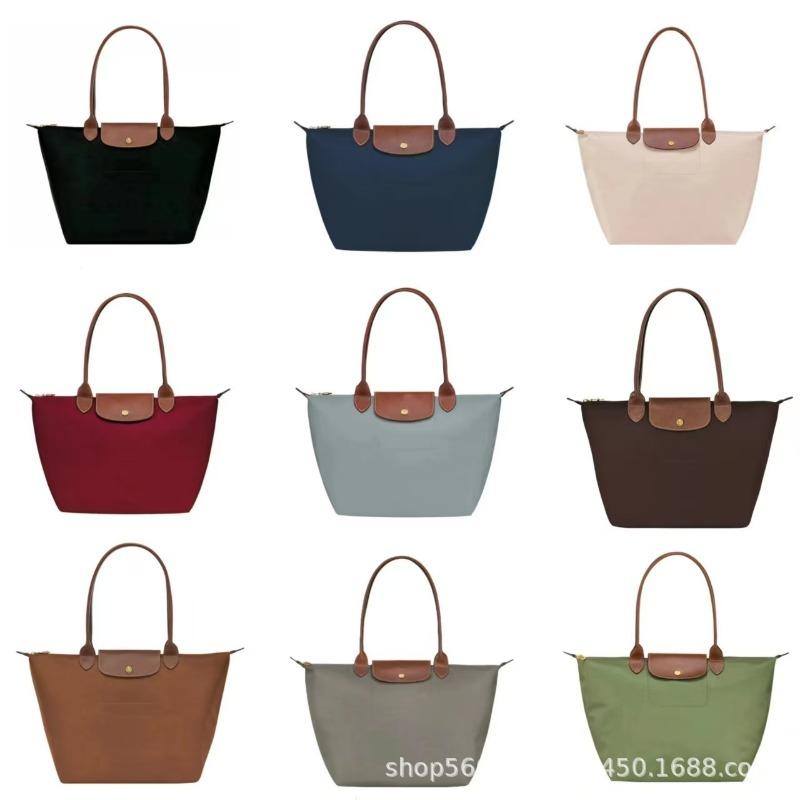 Borsa a sacchetto Leggera borsa tote pieghevole Borsa a tracolla per pendolari in nylon impermeabile di grande capacità borsa a mano