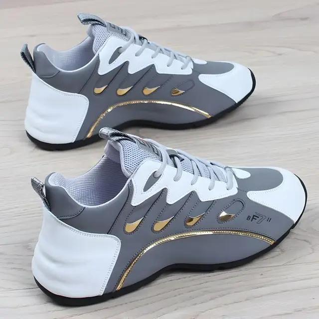 

Мужская обувь из натуральной кожи. Повседневная обувь с низким берцем. Осенняя универсальная спортивная обувь в корейском стиле. Удобная кожаная обувь. 43