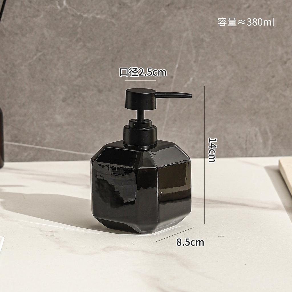 380ml   soap dispenser Ceramic lotion bottle hotel household hand soap shampoo body wash dispensing bottle bathroom press bottle