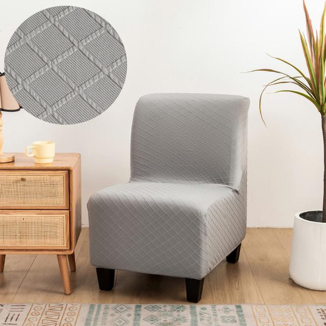Armless Chair Furniture Slipcovers Repellent Accent Dining Chair Cover Armless Slipper Protector Removable Slipcover Used For Living Home Hotel
