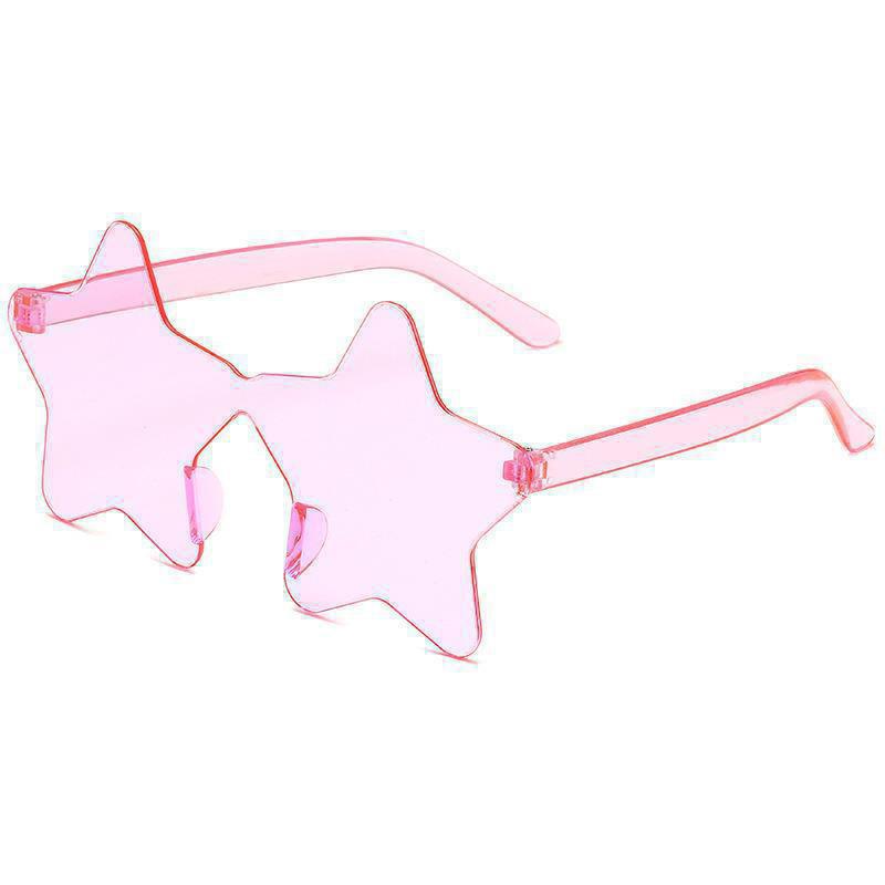 Flame Sunglasses - Trendy Frameless UV Protection Candy Color Shades for Dance Parties