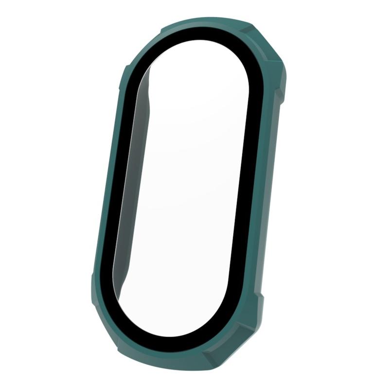 2 In 1 Tempered Glass Film + for Case Screen Protector Full Coverage Cover PC Frame for Shell Watch Housing For Mi Band