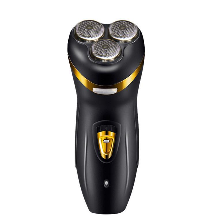 

Три Лезвия Электробритвы Водонепроницаемая Портативная Электробритва для Висков Black EU