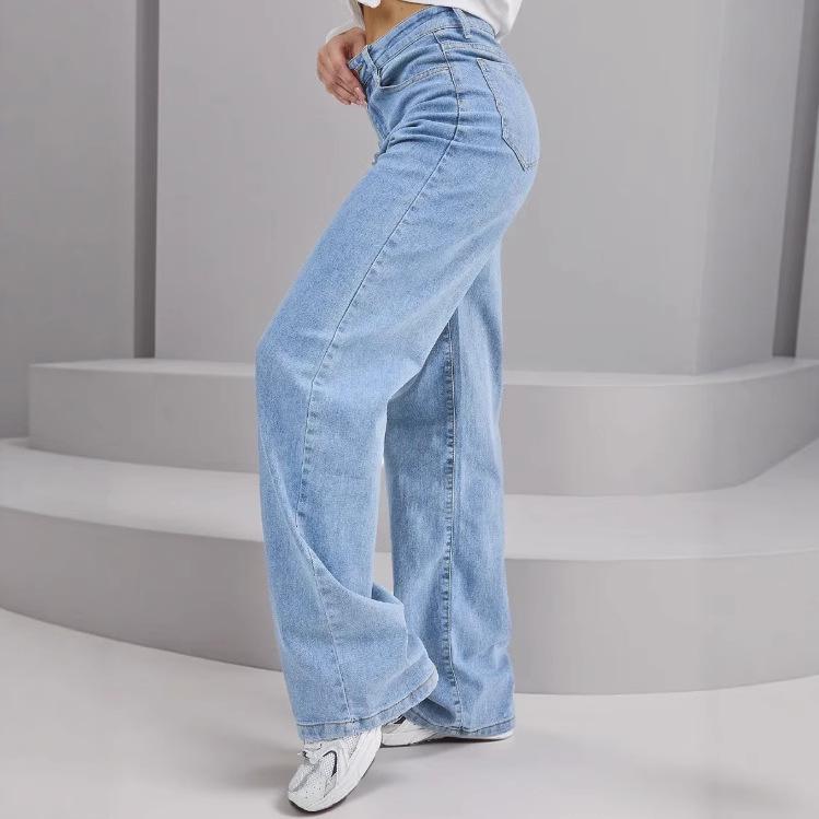 Россия Трансграничные Женские Джинсы Горячая Распродажа - Модные Женские Брюки Одежда 26 синий