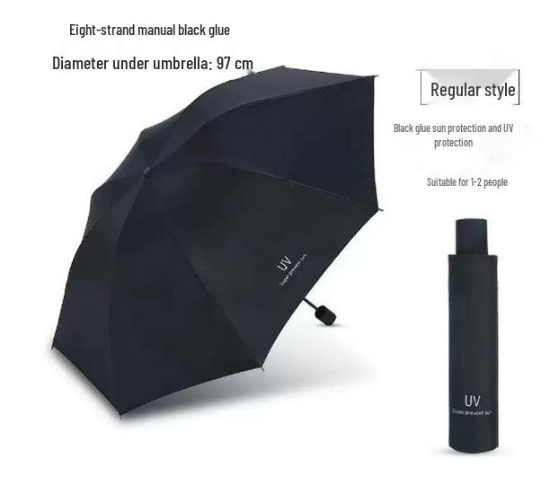 

24-Rib Men s Automatic Folding Umbrella with Black Coating for Sun Protection Standard
