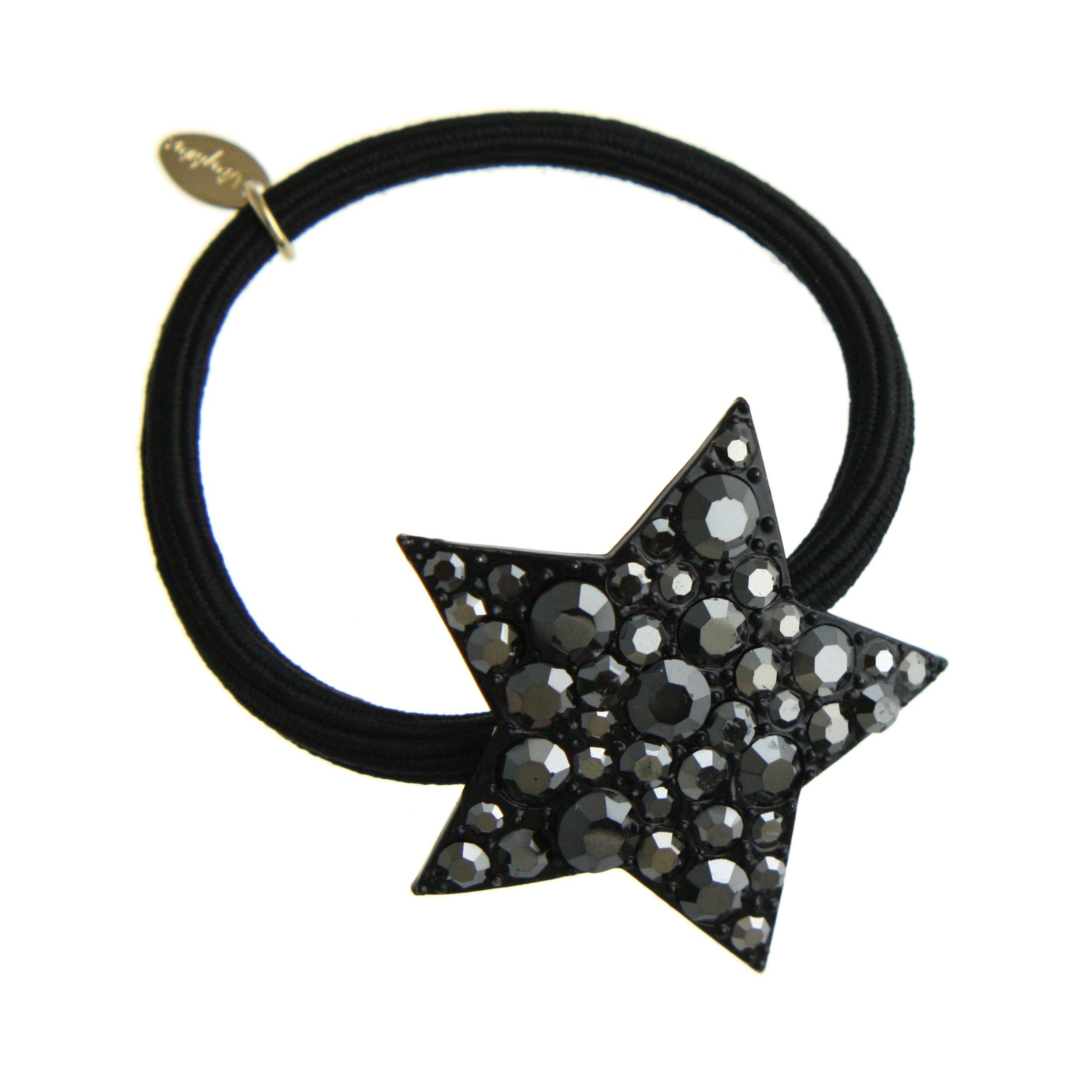 

VINGTAINE Bijou Star Hair Tie Plate Star Sparkling Hair Accessory [Vintaine] H-538-BK