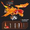 409PCS Fire Dragon Building Blocks Flying Dragon Animal Model Bricks Creative Desktop Decoration Boy DIY Toys Kids Holiday Gifts