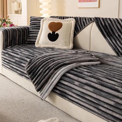 Luxury Winter Warm Flannel Sofa Towel Soft Velvet Sectional L-shaped Sofa Cover for Living Room Anti-slip Couch Cover