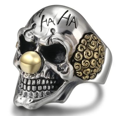 Anillos Vintage Punk Payaso Calavera Para Hombres Gótico Punk Demonio Calavera Anillos Hip Hop Hombres Motocicleta Rock Biker Joyería Regalos