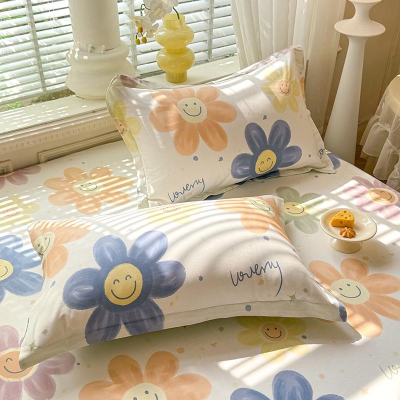 Cotton Pillowcases: Pure Cotton, Simple Style for Home, Dorms, Single & Double Rooms (Single/Pair)