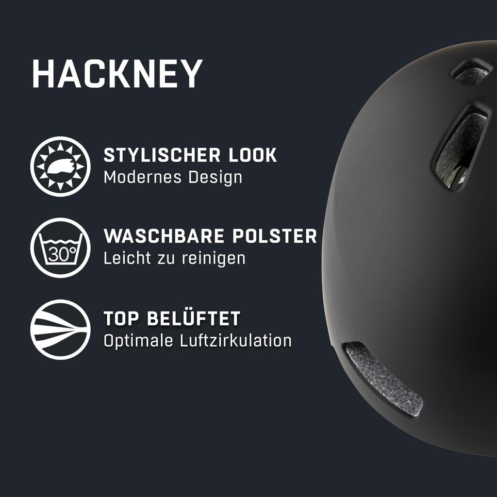 ALPINA HACKNEY Bicycle Adjustable CE Fits cm Children's Helmet, Size, Certified, 47-51