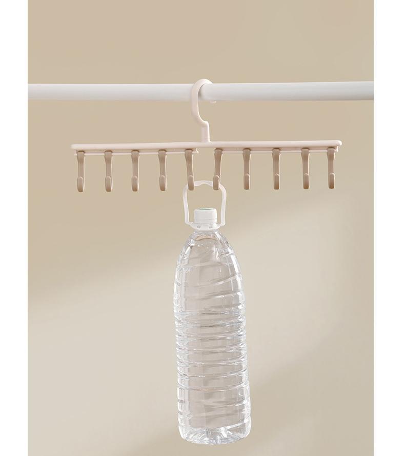 

Adjustable Multi-Hook Underwear Hanger for Closet Organization Space Saving Home Storage with Rotatable Hook and Durable Plastic Material one size рожевий