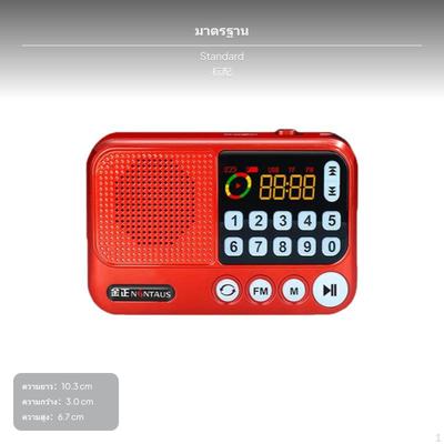 Portable Radio for Elderly, Universal Serial Bus/microSD Card Device, Illuminated Display,