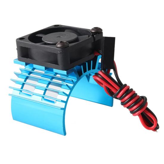 Metal 540 Brushless Motor Heatsink Part with Cooling Fan for 1/10 HSP RC Car