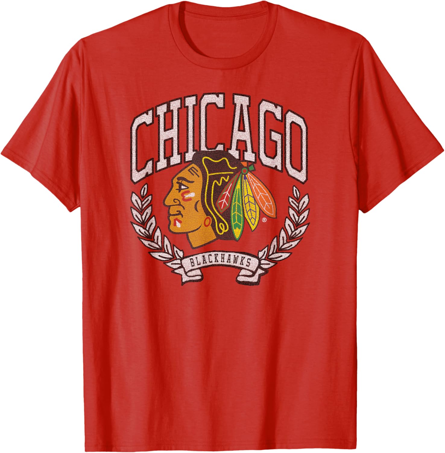 Chicago Blackhawks Vintage Victory Red Officially Licensed T-Shirt S