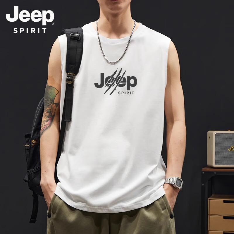 Мужская повседневная хлопковая футболка без рукавов JEEP SPIRIT L