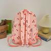 3Pcs/Set Oxford Cloth Cherry Backpack Preppy Style Adjustable Laptop Backpack with Lunch Bag & Pencil Case Large Capacity