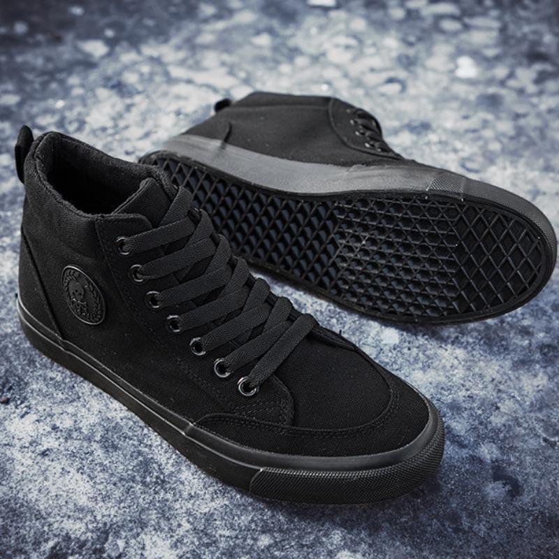 High-top Men Canvas Shoes Fashion Classics Casual Shoes for Men Lace Up Breathable Sneakers High Quality Mens Tennis Shoes 2025