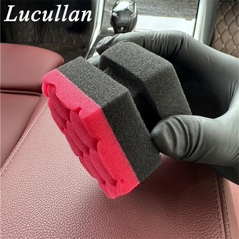 Lucullan Multi Purpose Foam Sponge Puck Car Detailing Tools For Mess Free Application of Tyre Dressing Applicator