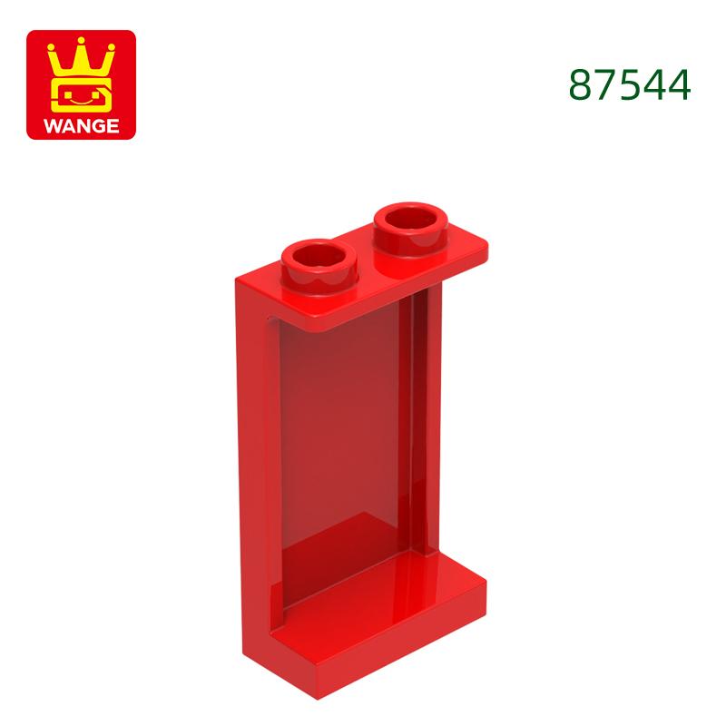 

Non-Toxic 84Pcs/Lot 87544 2Hole Window Glass 1X2 Building Blocks Moc Construction Compatible With Bricks Children Toys Gift Box about 84pcs