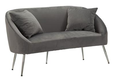 Sofa Silvery With Cushions Cm 137X69X79