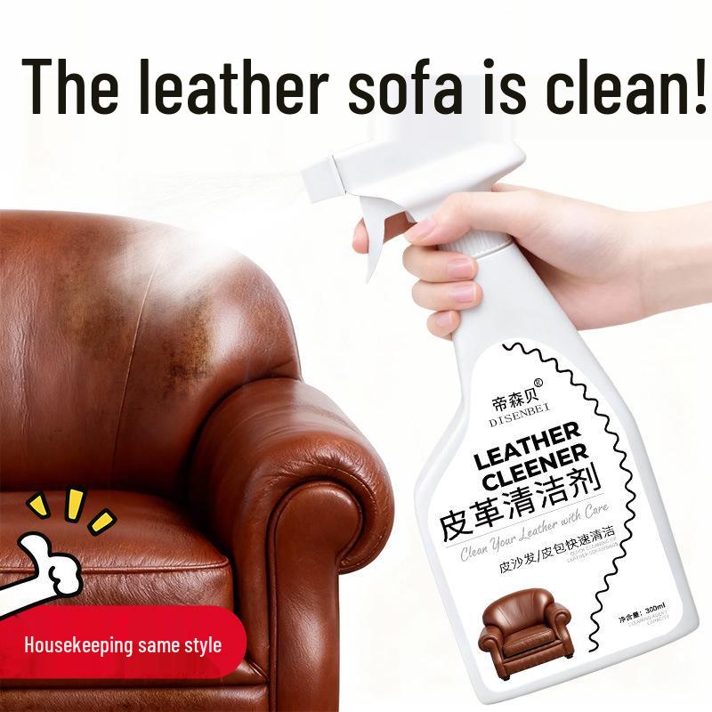 Genuine Leather Cleaner & Stain Remover for Sofas, Bags, Seats, and Clothing