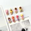 6/11pcs Cute Beach Girl Mermaid Fridge Magnets Set Resin Swimsuit Bikini Refrigerator Stickers Summer Decor Kitchen Photo Wall