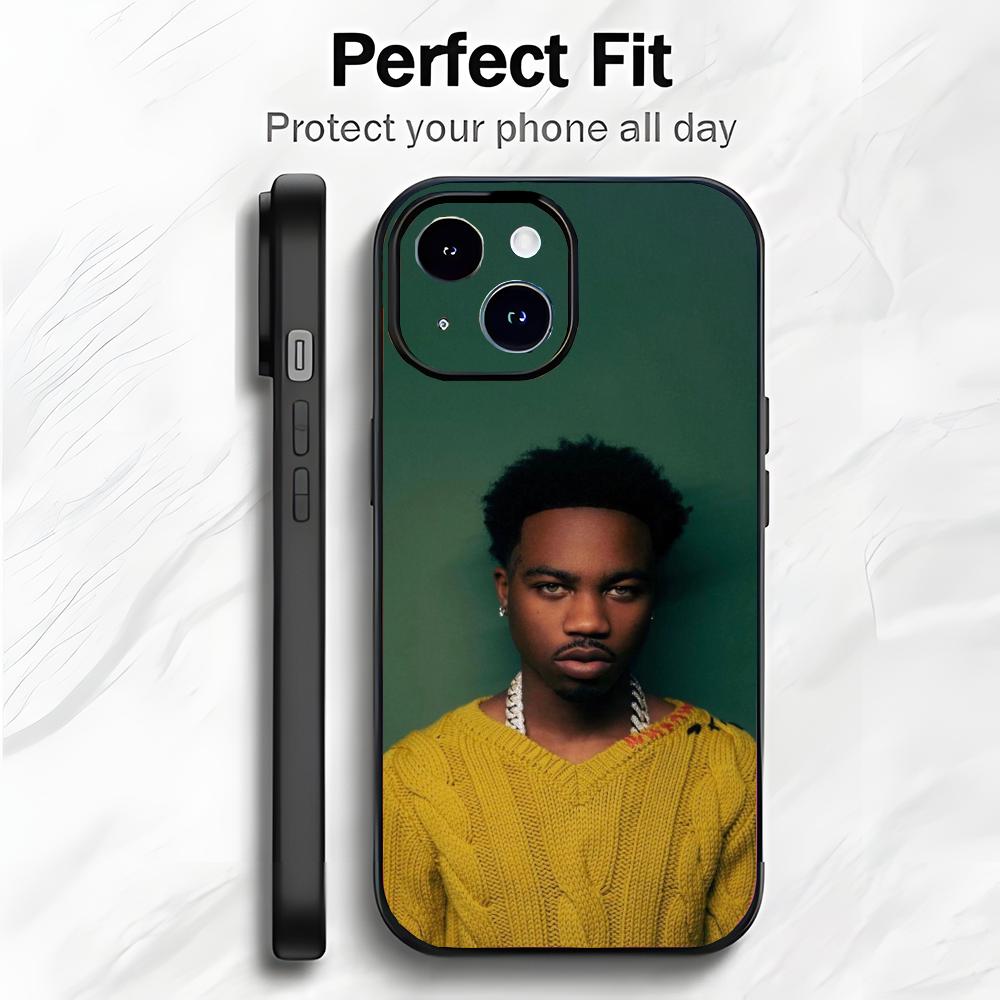 Rap-Star R-Roddy Ricch Handyhülle Handyhülle Weiche Verpackung Leicht für iPhone17 16 15 14 13ProMax