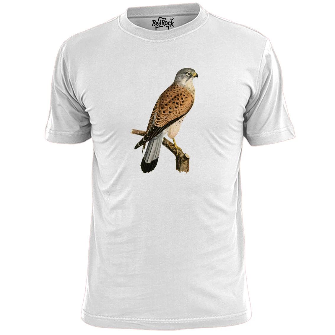 Mens Common Kestrel Drawing T shirt Bird Of Prey M