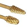 Pack of 10 Carbide Rotary Burr Set Grinding Bit with Hex Shank for Precise Cutting in Metalworking Woodworking