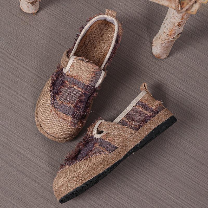 Women's Hemp Rope Bottom Ethnic Style LazyCasual Single Shoes