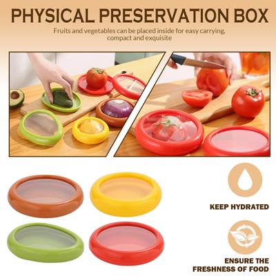 New Silicone Fruit Storage Box, Fruit And Vegetable -Oxidation Storage Box, Silicone Fruit Storage Containers For Fridge