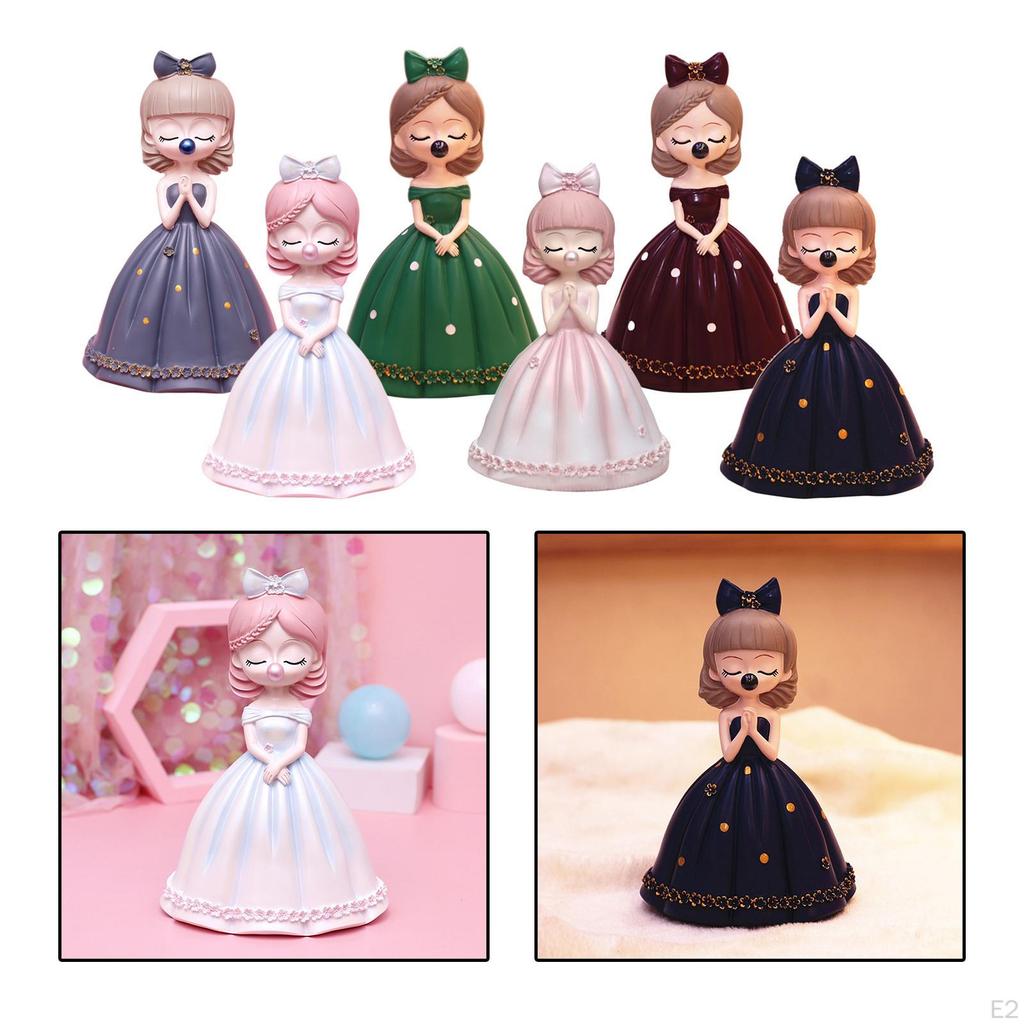 Figurine Statue Collectible Sculpture Cake for Deskp Decorations Birthday Gift