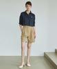 Nigaennikol Two Pintuck Bermuda Pants_Beige