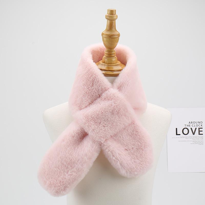 2023 Cute Cartoon Winter Scarf for Children - Korean Style, Warm Christmas Neck Warmer for Elementary School Girls & Boys