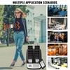 Restaurant-Pager-System, Kabellos 500m Reichweite Aufstell-Warteschlangen-Signal, Gäste-Kunden-Ruf-Piepser mit Vibration & Blinken, 16 Piepser