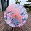 1PC Printed Photograph Props Long-handle Vintage Silk Umbrella for Hanfu Accessories Umbrella Parasol Colorful Oiled Paper